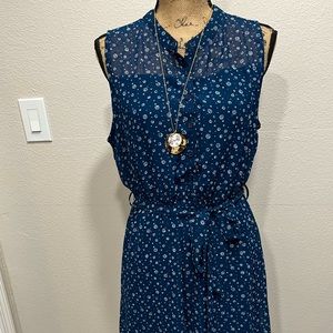 Papermoon navy shirt dress
